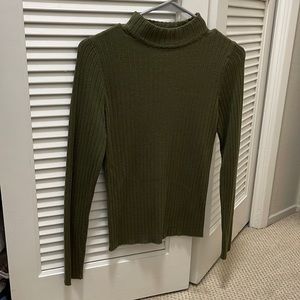 Turtleneck sweater, SHEIN, size L, olive green